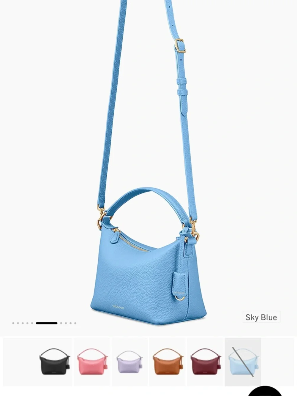 Maison De Sabre - Blue Leather Shoulder Bag - Picture 7 of 9